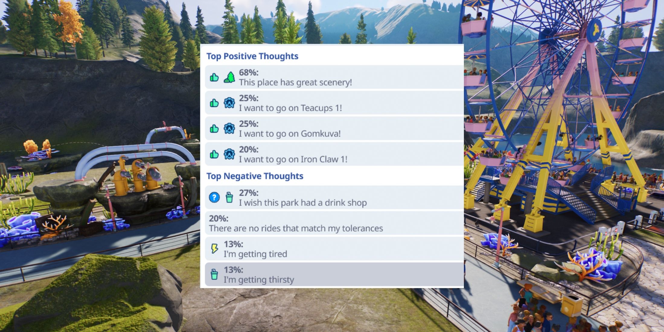 Planet Coaster 2 Guest Thoughts