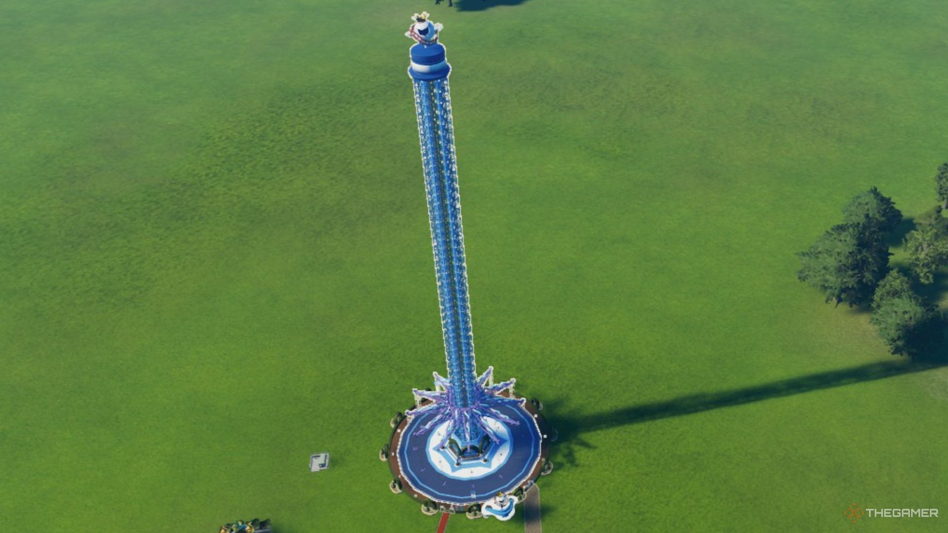 The Planet Coaster Sun Flare ride is shown in Planet Coaster 2.