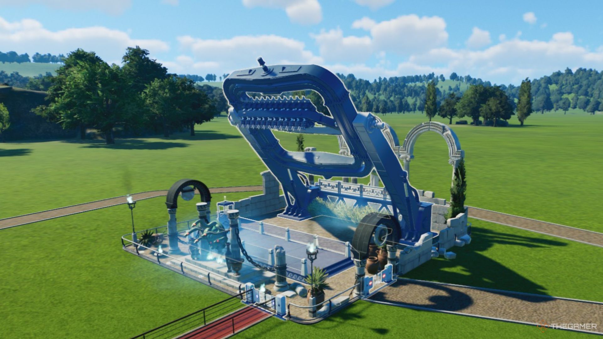 Mythology The Cube ride is shown in Planet Coaster 2.