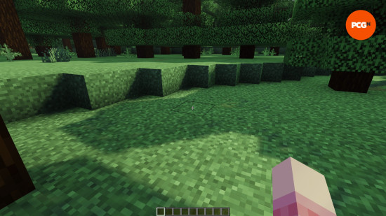 The Fast Better Grass Minecraft texture pack shows grass spread to the sides of each block, which looks much better between layers of grass at different levels, as shown in this image.