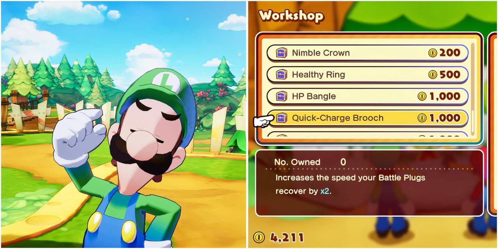 The Best Early Game Accessories In Mario & Luigi: Brotherships