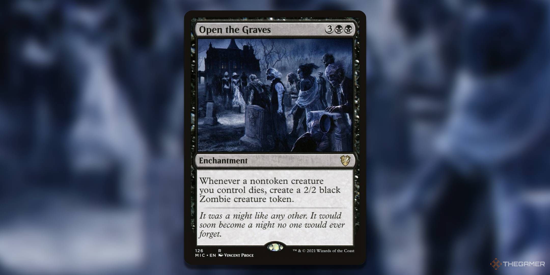 The Open the Graves card, from Midnight Hunt Commander.