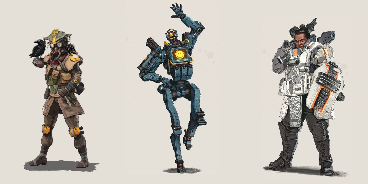 Gibraltar Bloodhound Pathfinder in Apex Legends