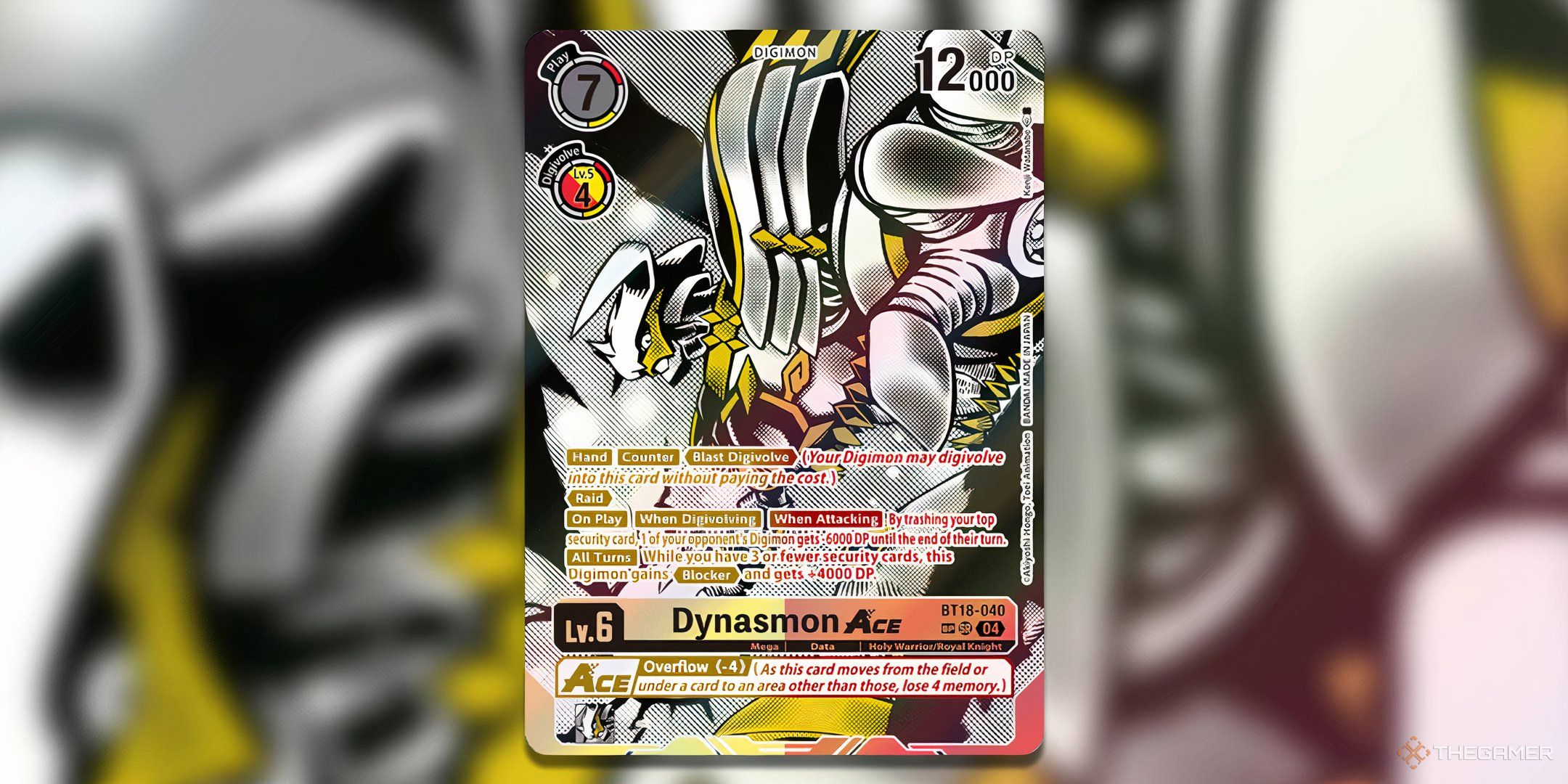 Dynasmon ACE textured alternate art from BT18 Release Special Booster 2.0