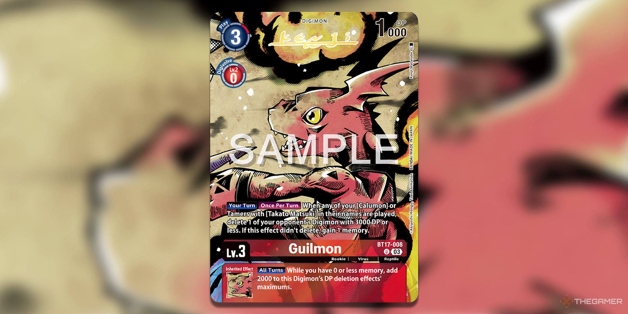 Guilmon chase card from Special Release Booster 2.0