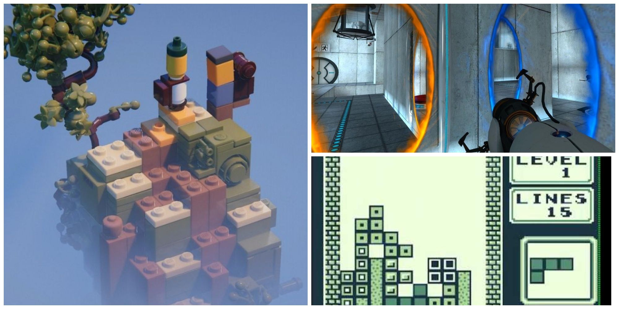 LEGO Builder's Journey, Portal, Tetris