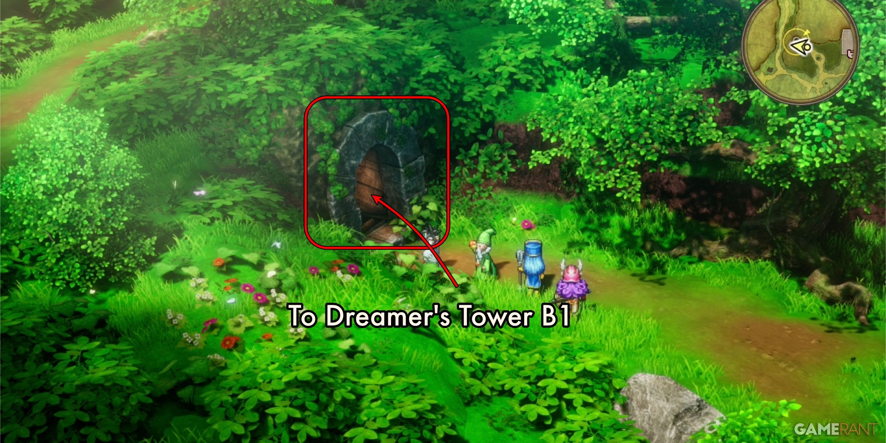 DQ3-Dreamers-Tower-Shrine-Plains-Entrance