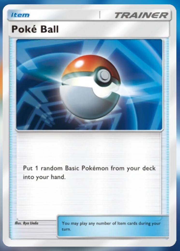 The pokeball card in Pokemon Pocket.