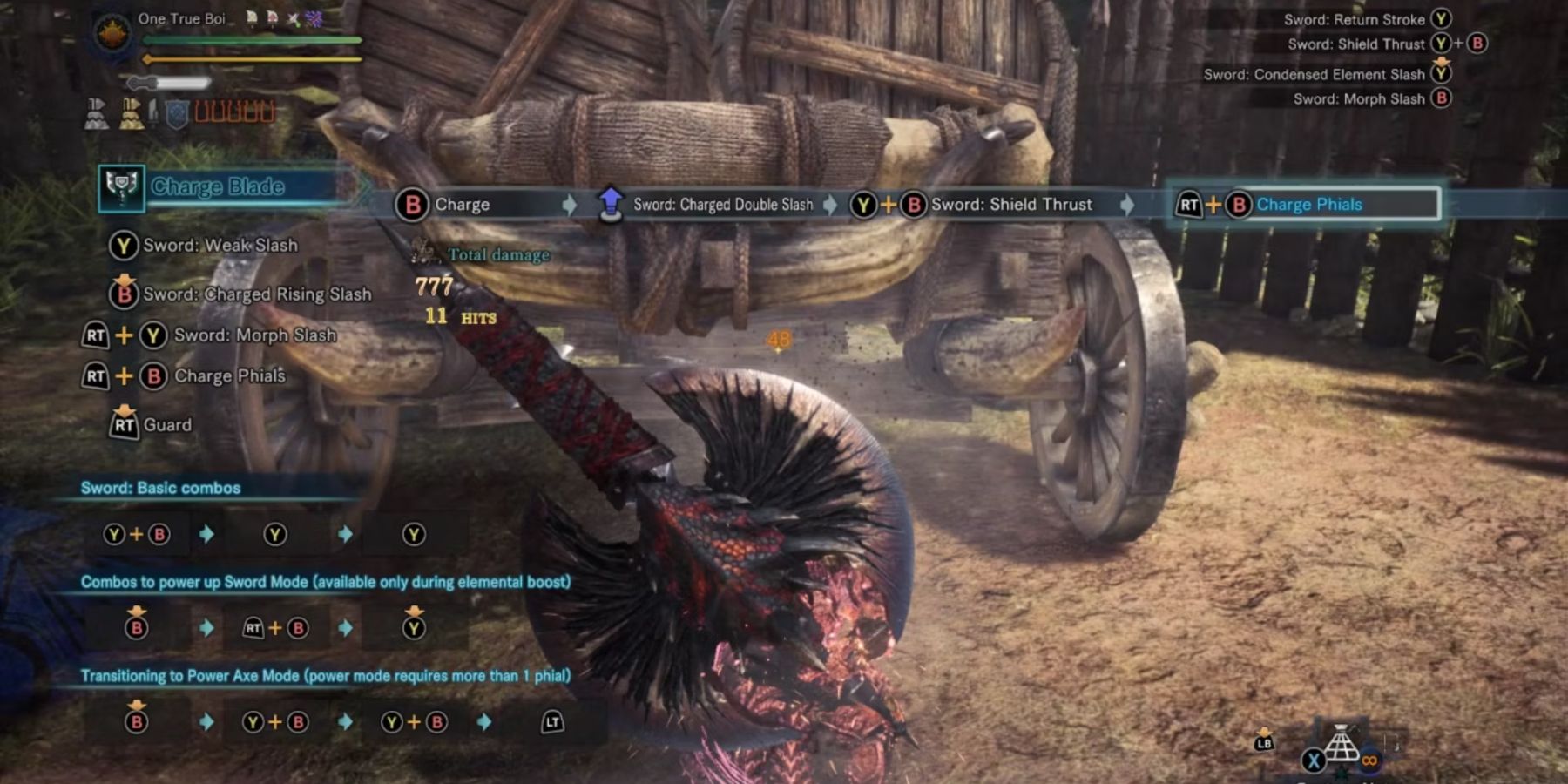 Monster Hunter World Charge Blade charging phials