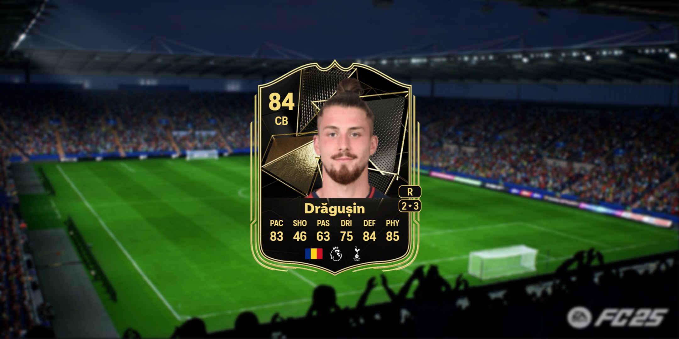 Dragusin's card in EA Sports FC 25.