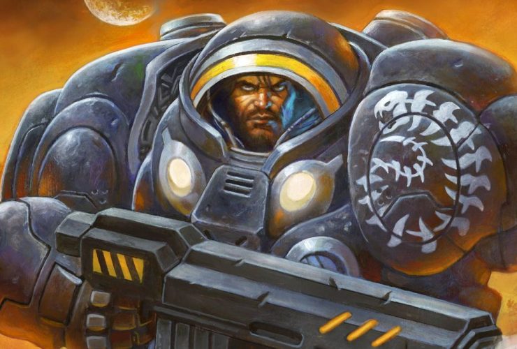 Art for StarCraft's Jim Raynor in Hearthstone.