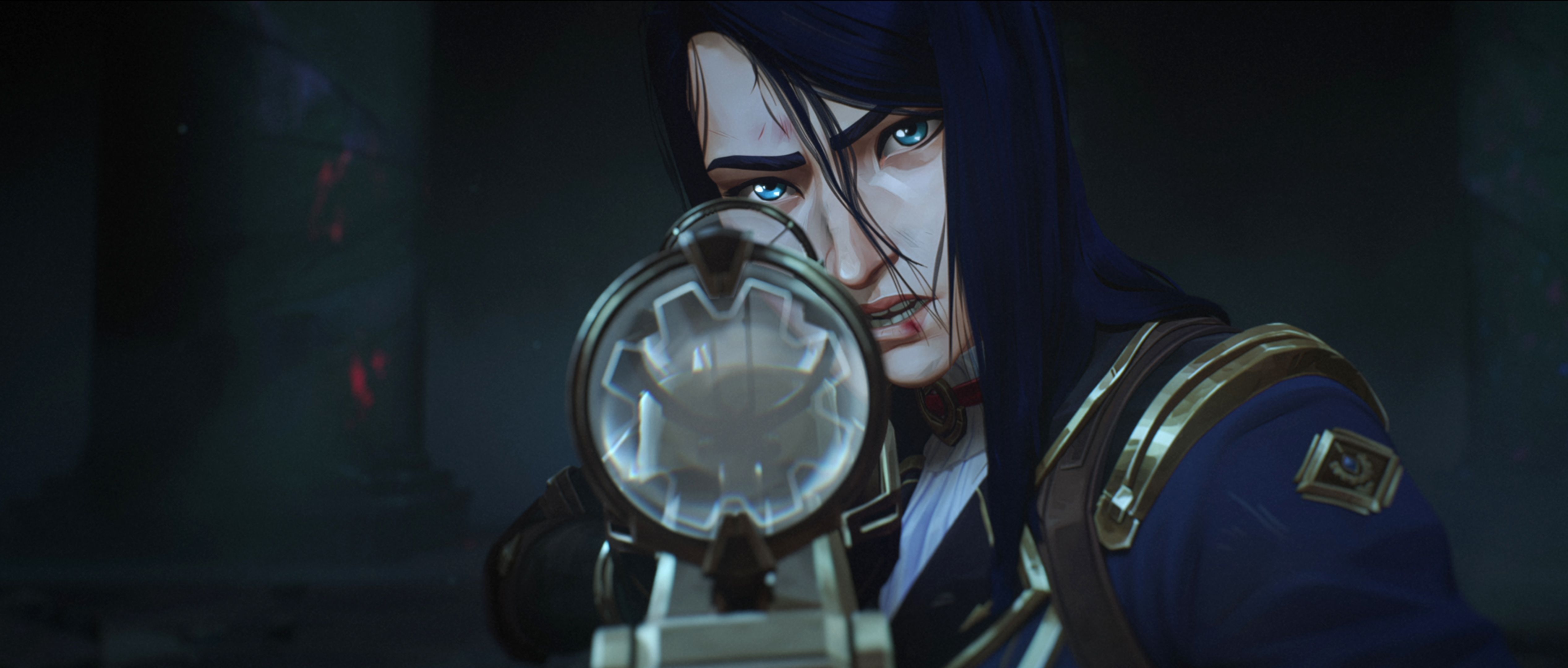 Arcane - Caitlyn aiming her rifle in season two