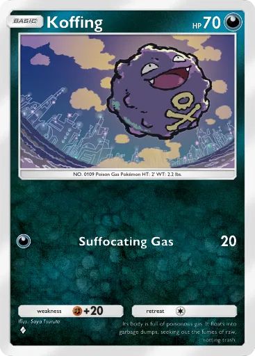 Koffing card in Pokemon TCG Pocket.