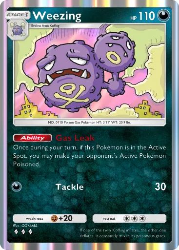 Weezing card in Pokemon TCG Pocket.