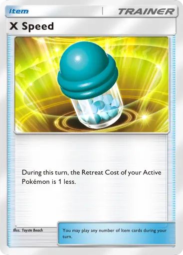 X-Speed Item card in Pokemon TCG Pocket.