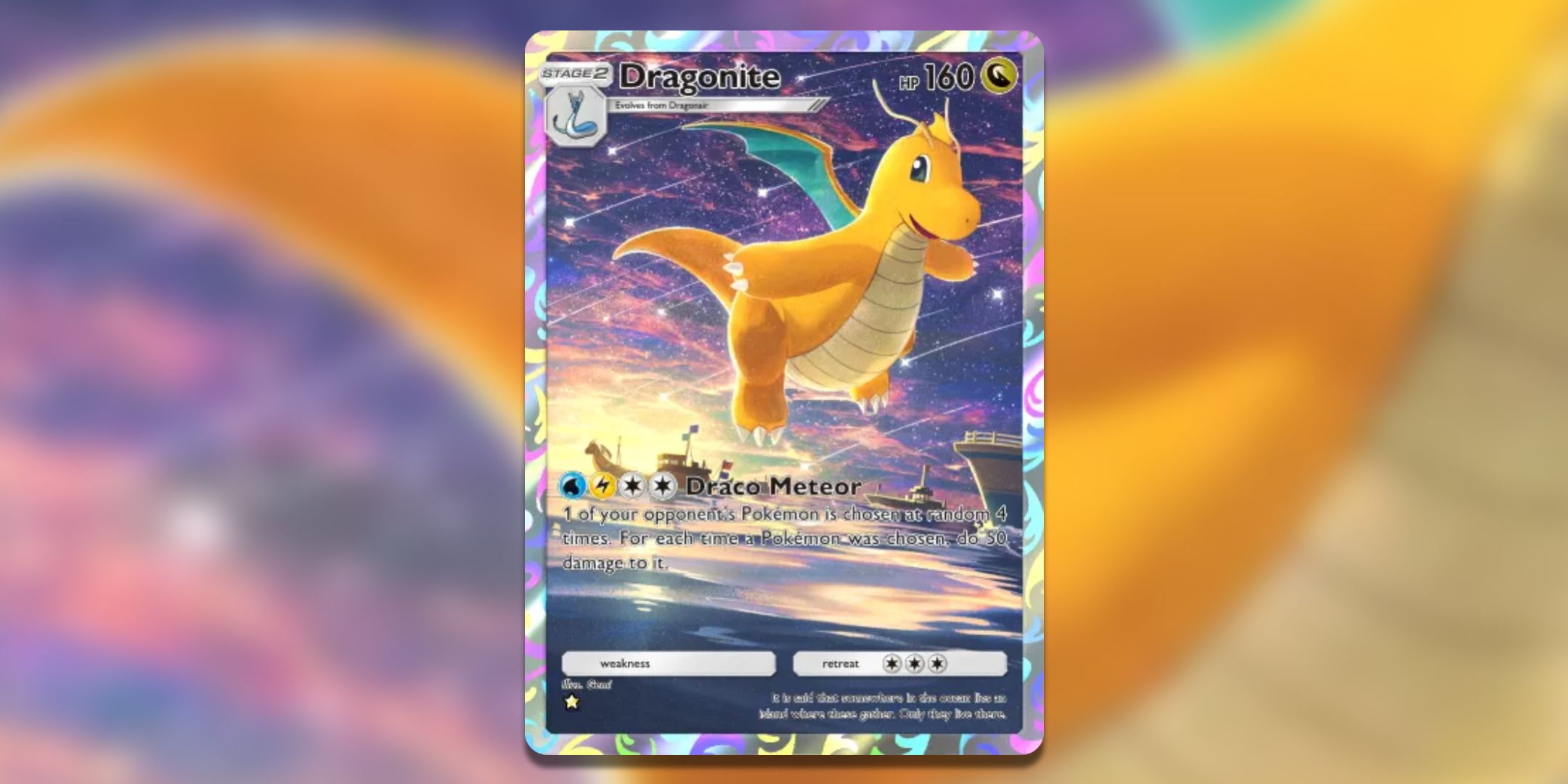 Dragonite Full Art card in Pokemon TCG Pocket.