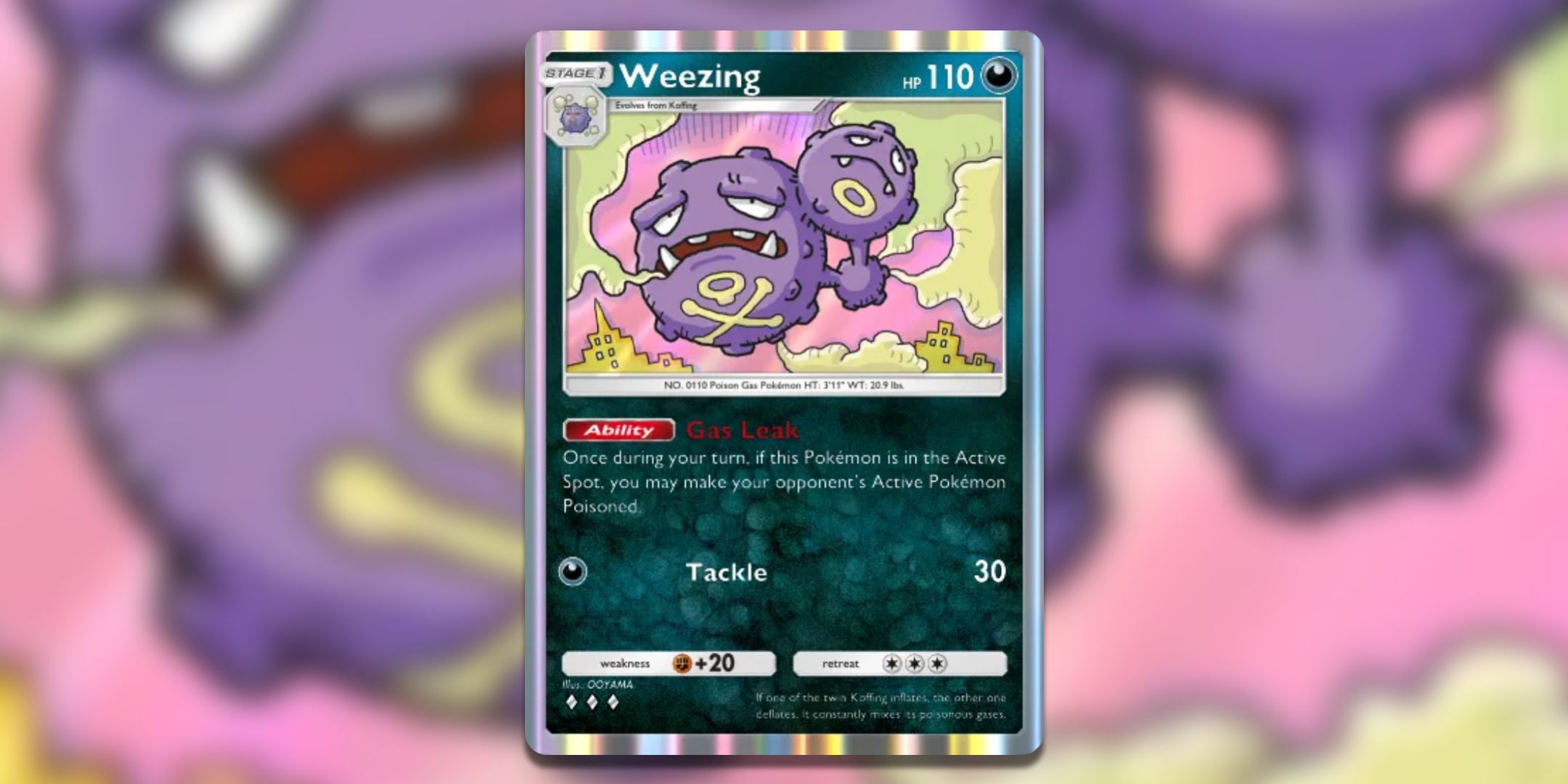 Weezing card in Pokemon TCG Pocket.