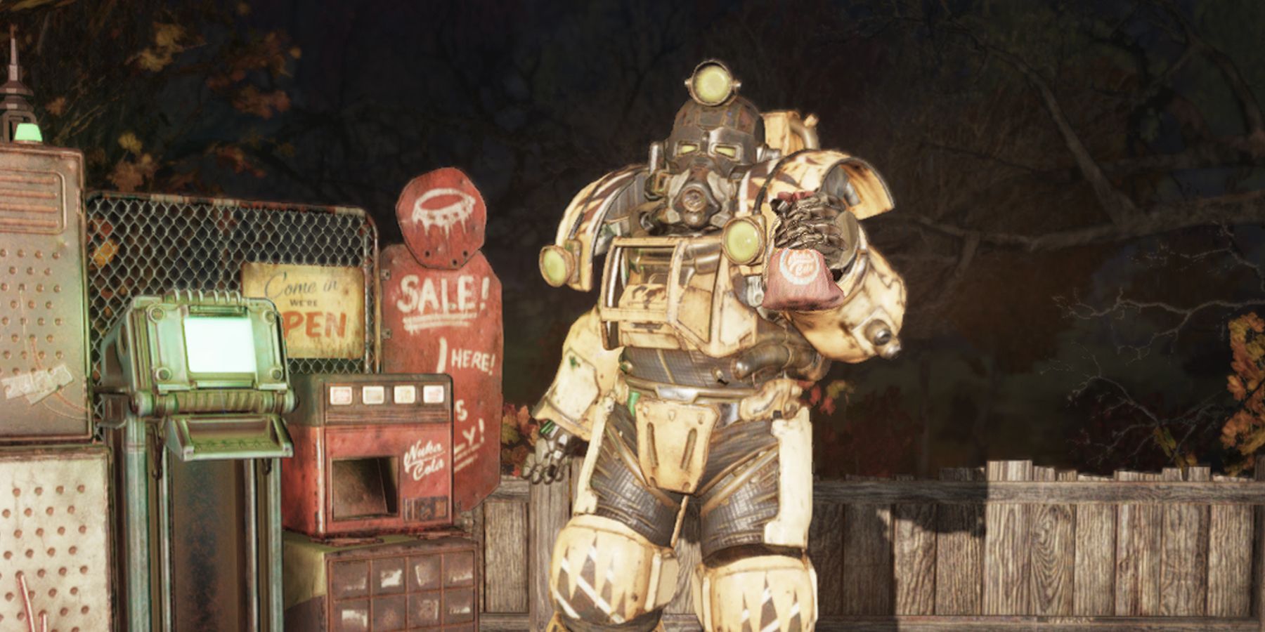 Fallout 76 Player Vending Machine Trade Emote Excavator Power Armor