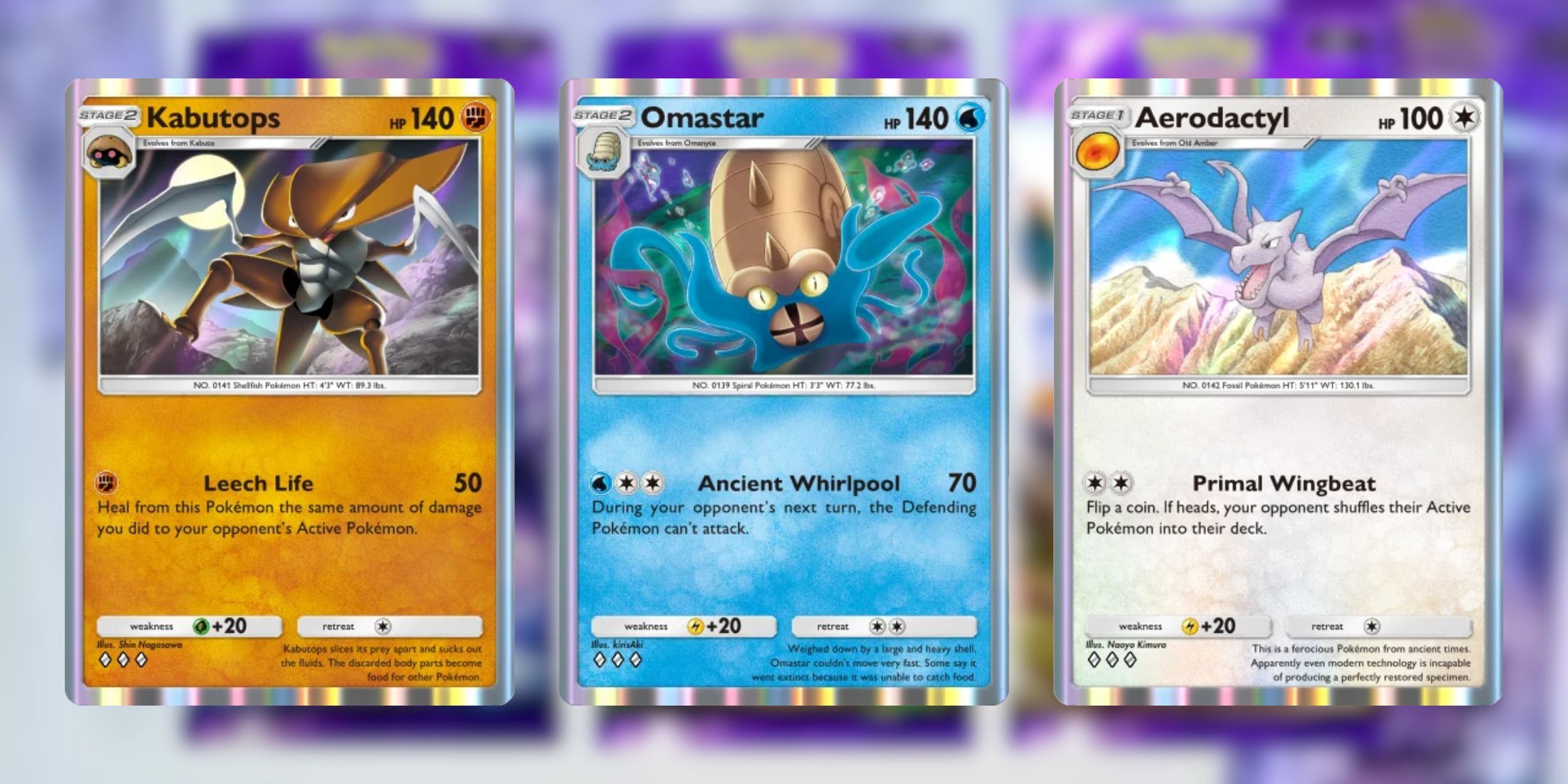 Kabutops, Omastar and Aerodactyl in Pokémon TCG Pocket-1