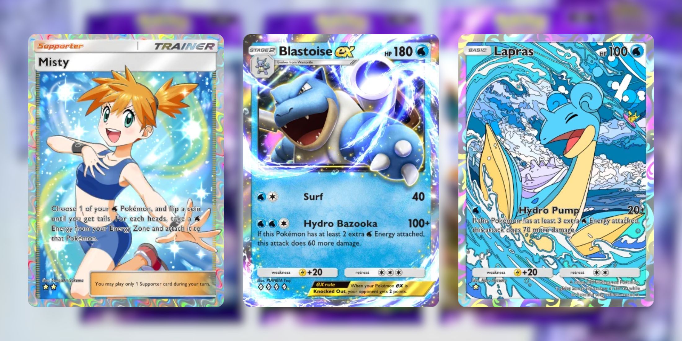 Misty, Blastoise and Lapras in Pokémon TCG Pocket-1