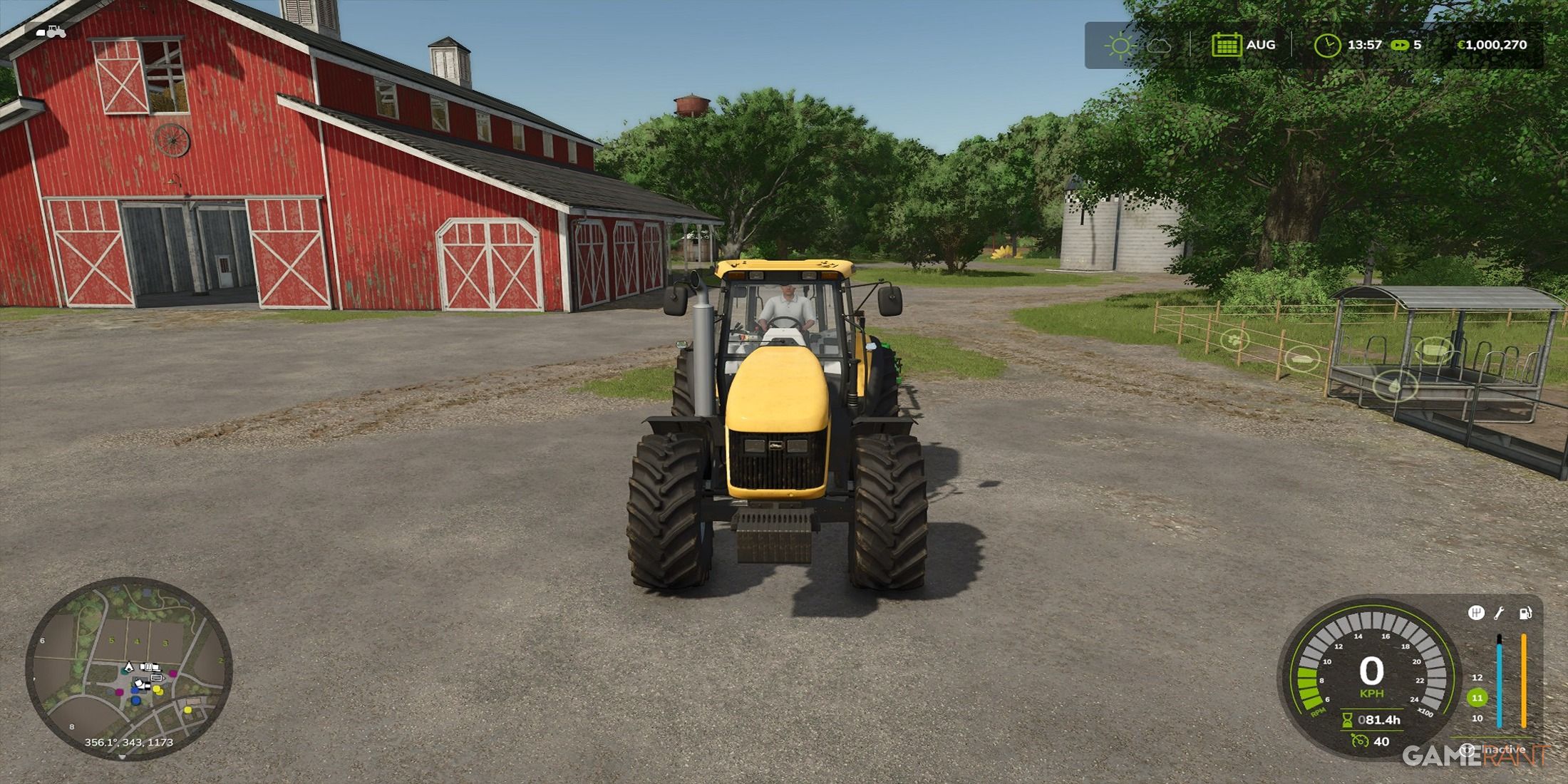 Player Driving A Tractor In Farming Simulator 25