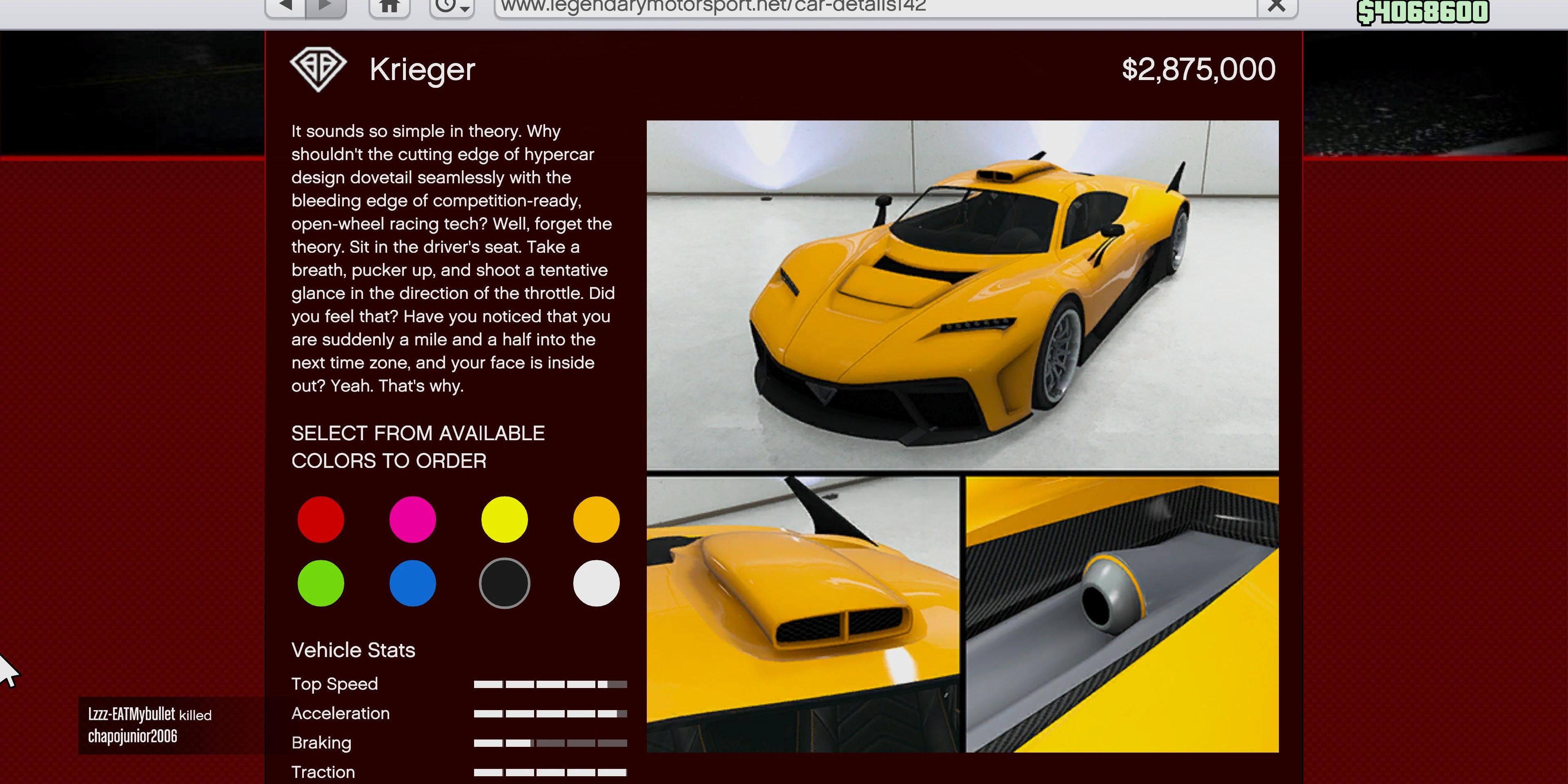 krieger super car