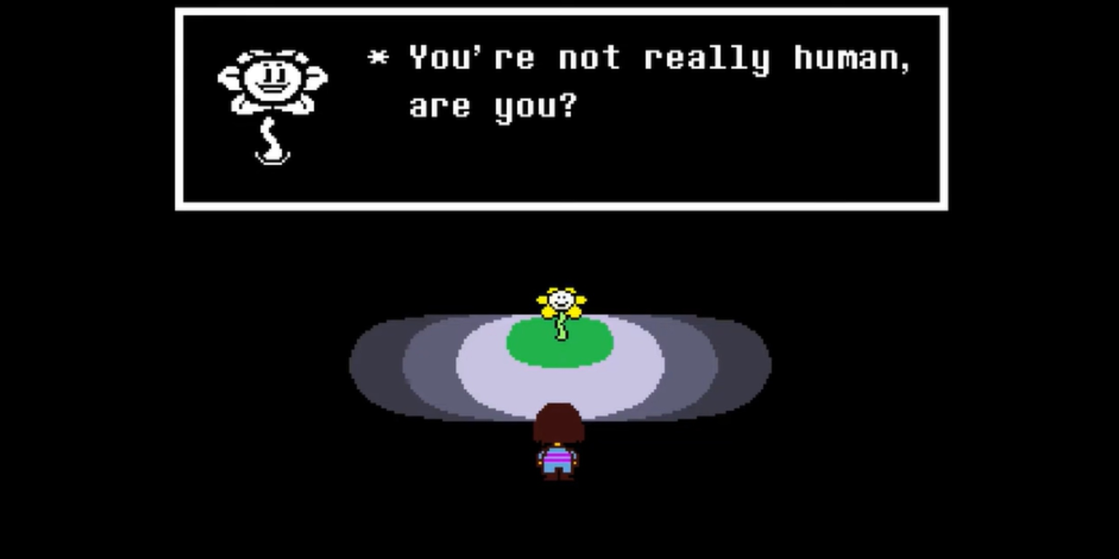 youre not really human flowey quote