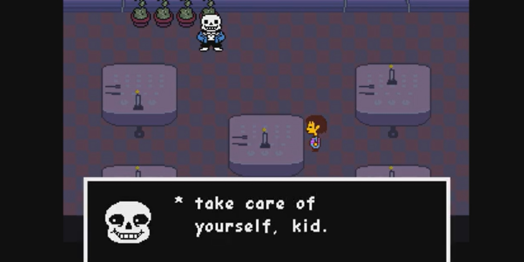 take care of yourself kid sans