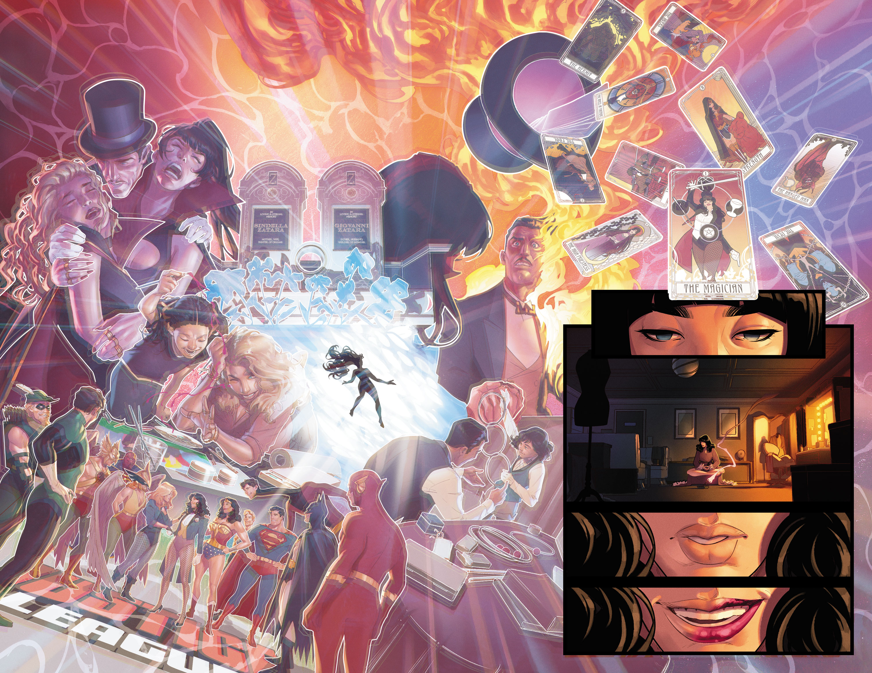 Interior pages from Zatanna #1.