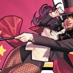 Zatanna tips her hat on the cover of Zatanna #1.