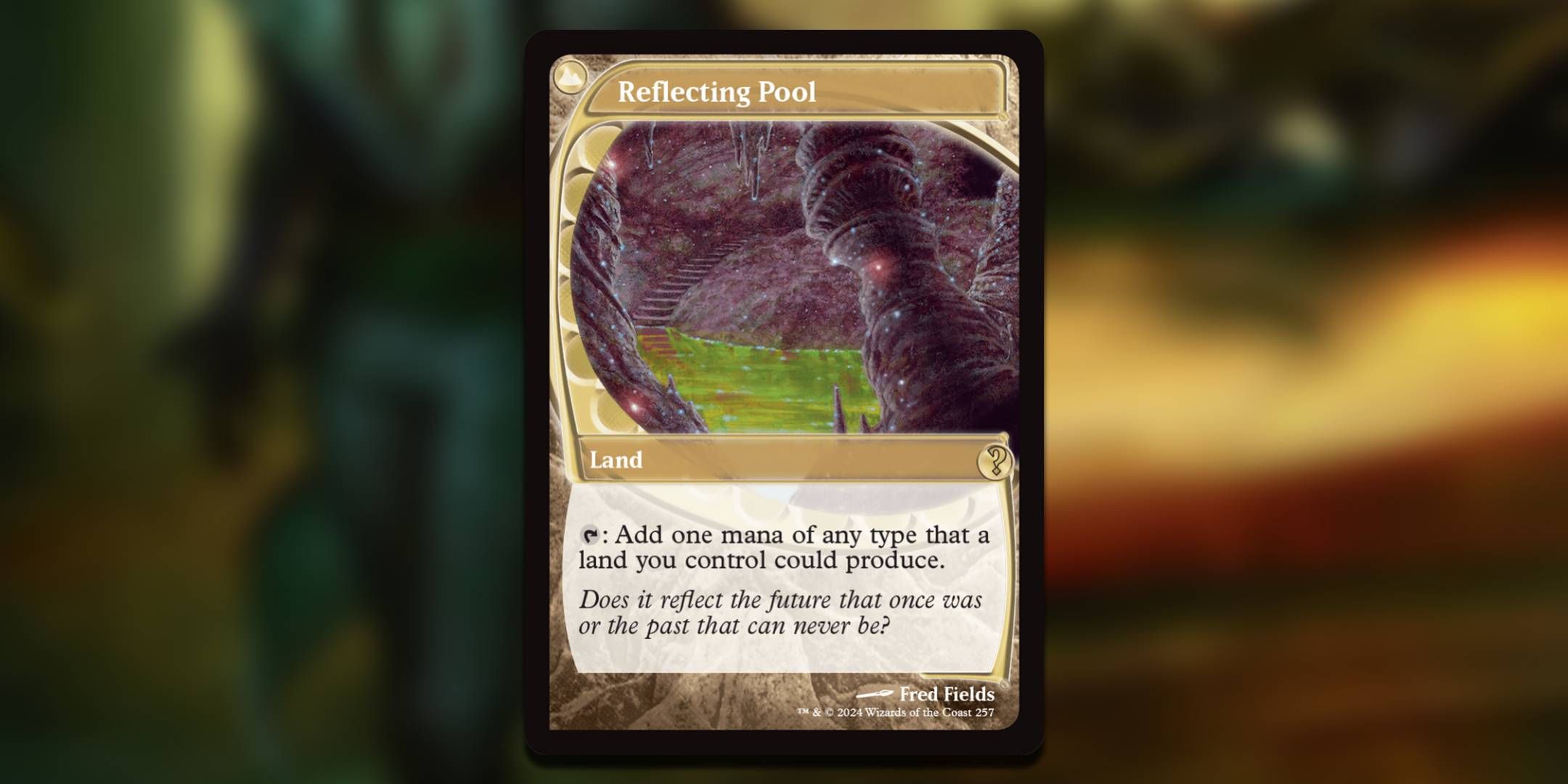 The Magic The Gathering card Reflecting Pool by Fred Fields.