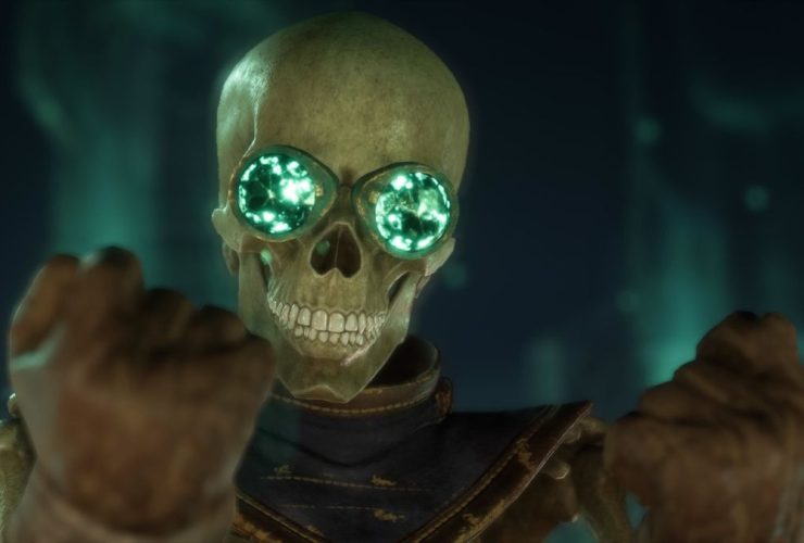 Dragon Age The Veilguard screenshot showcasing the skeleton Manfred