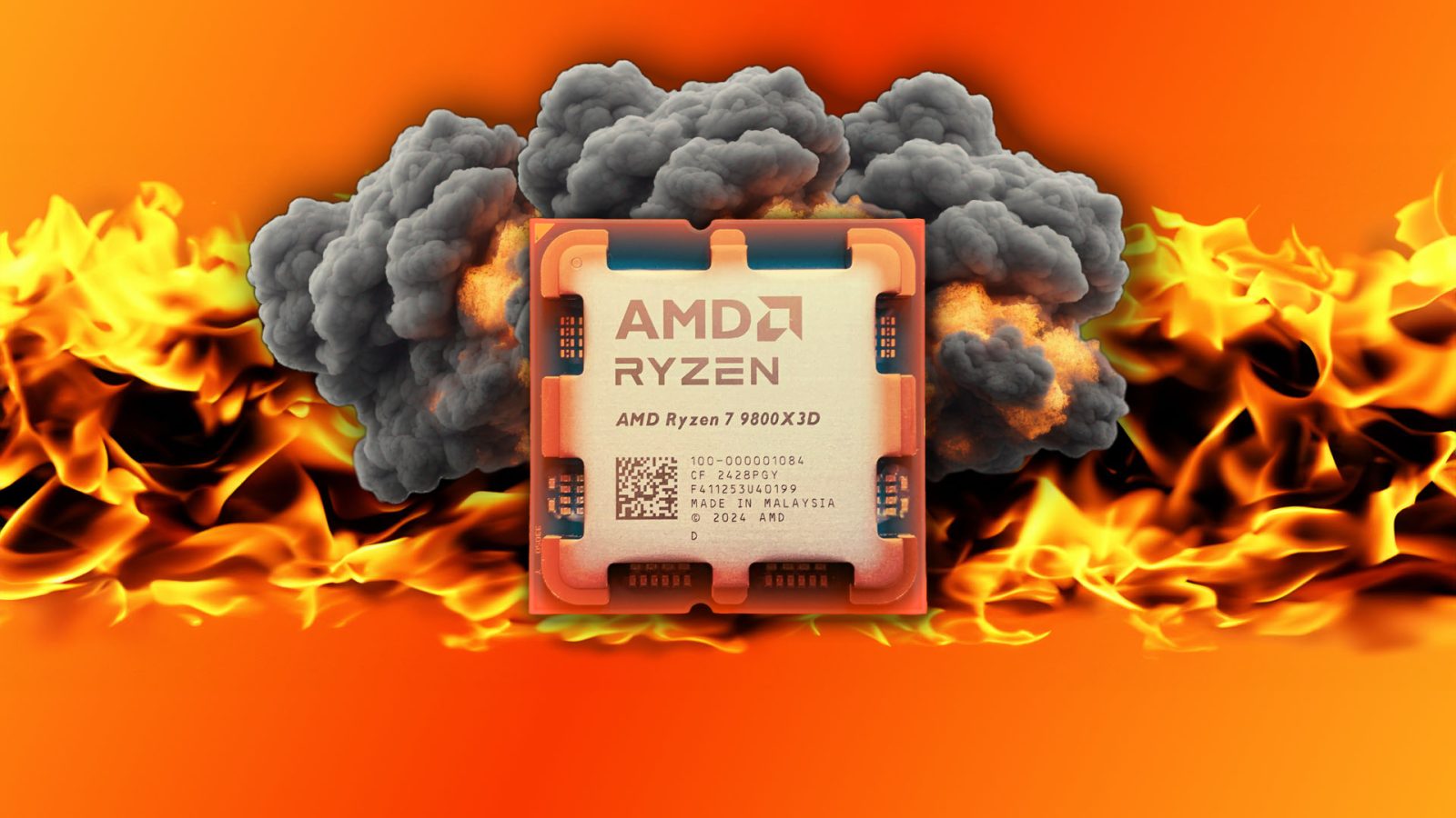 This burned-out AMD Ryzen 7 9800X3D gaming CPU isn’t what it seems