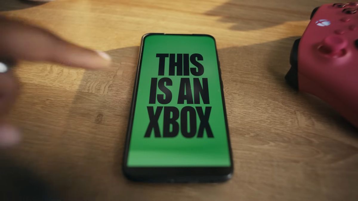 Phone reading &quot;this is an Xbox&quot;