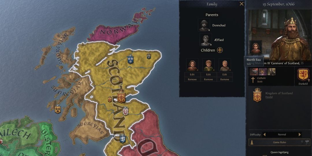 The UI of the Spouse Designer mod set against a map of Europe.