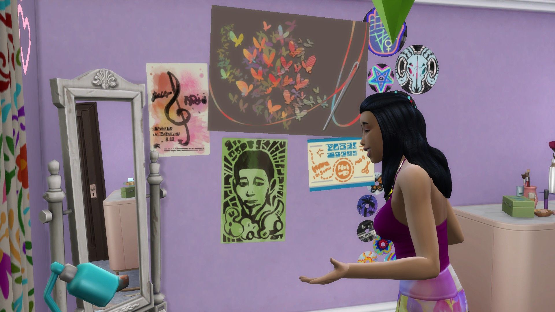 sims 4 charisma skill mirror practice speech a sim talking to herself