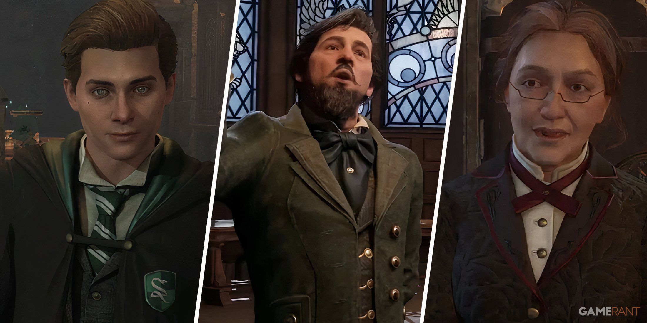 Ominis Gaunt, Professor Black, and Professor Weasley in Hogwarts Legacy