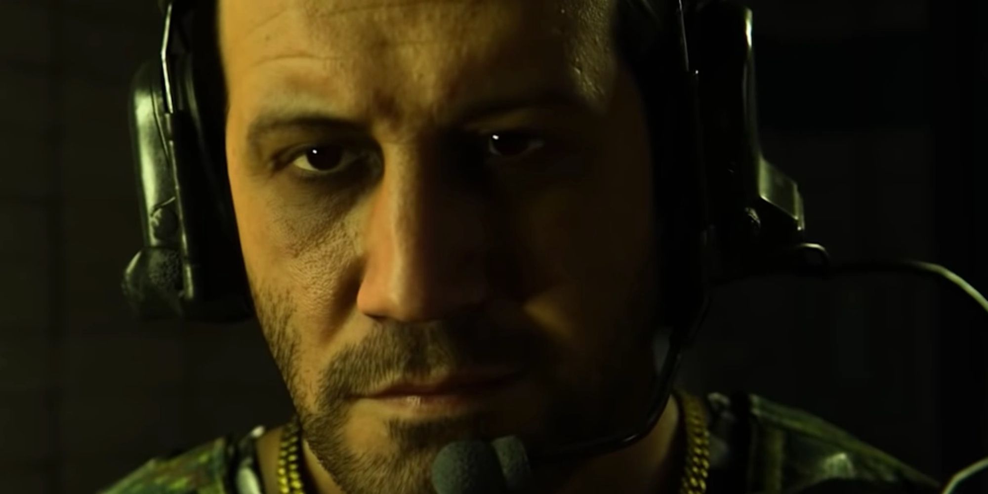 Nikolai with the headset on in Call Of Duty Modern Warfare.