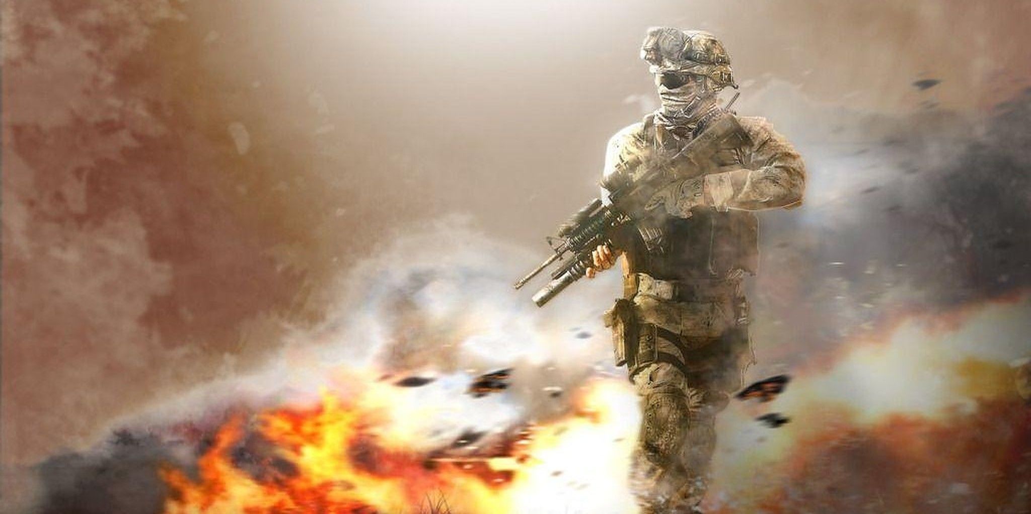 official art of Gary 'Roach' Sanderson in Modern Warfare 2.