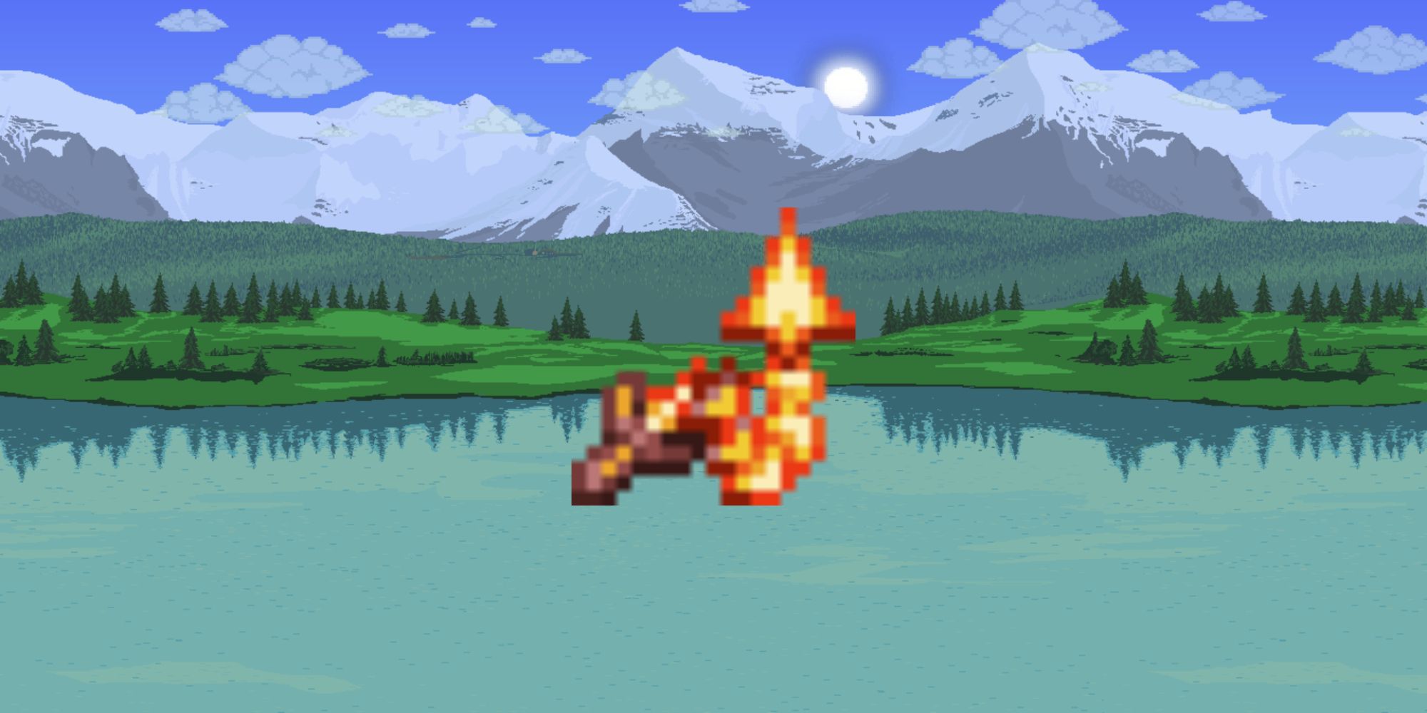 Terraria Firecracker Whip against a Terraria background