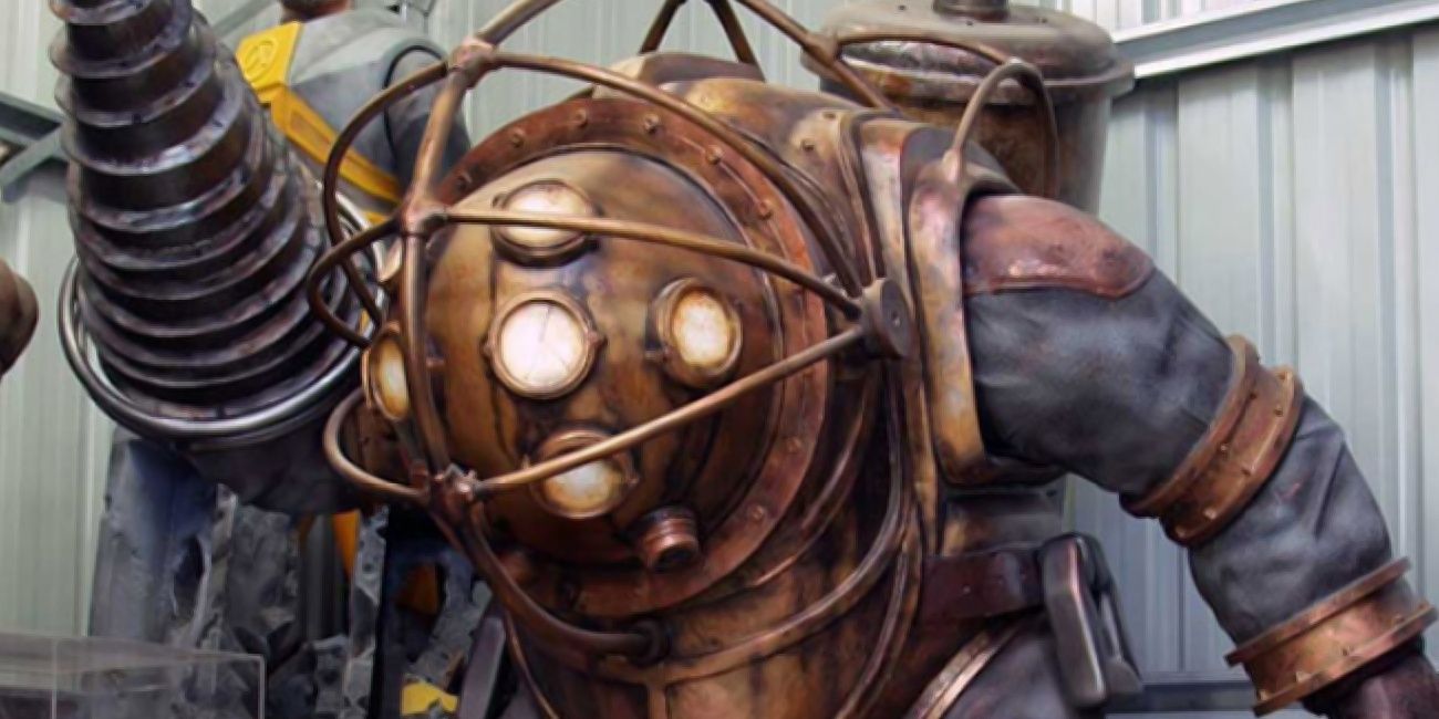 Image of a Life-Sized BioShock Big Daddy Statue from Oxmox.