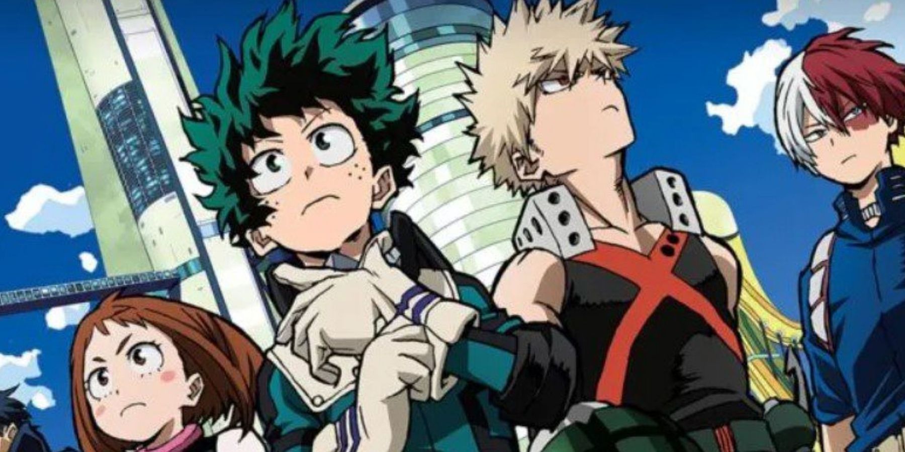 Deku and the main cast of My Hero Academia