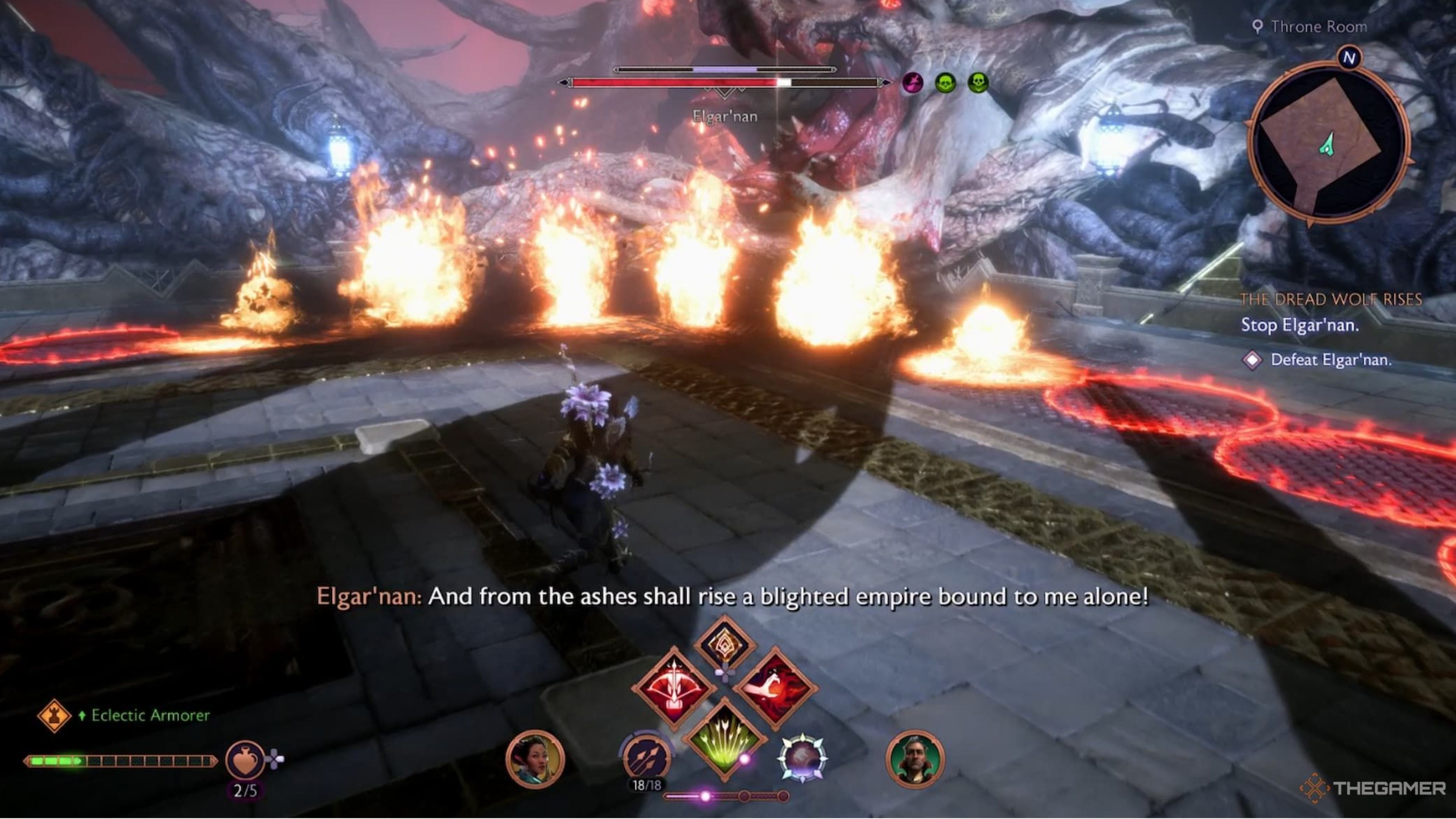 Elgar'nan boss fight in Dragon Age The Veilguard.