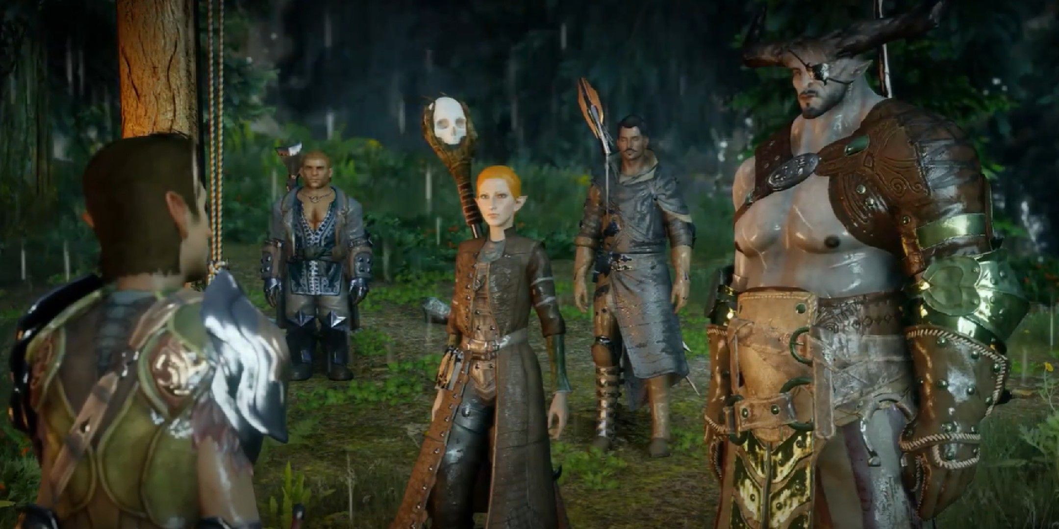 Dragon age inquisition image showing the player with their party.