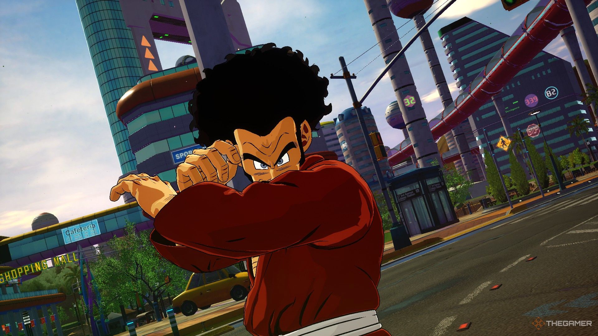 Dragon Ball Sparking Zero image showing Mr Satan triggering False Courage.