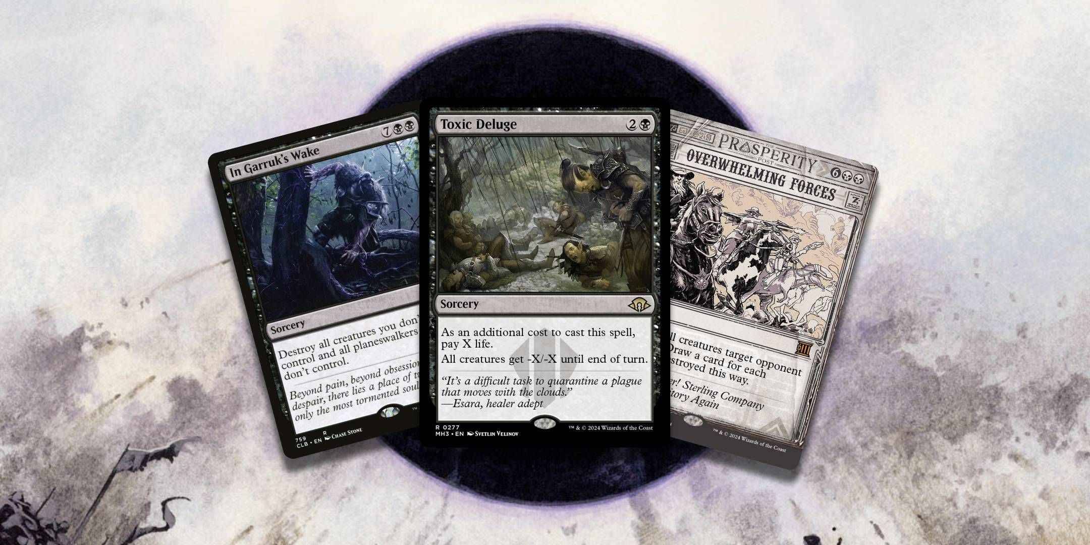 Three of the best black Magic The Gathering board wipes in the game.