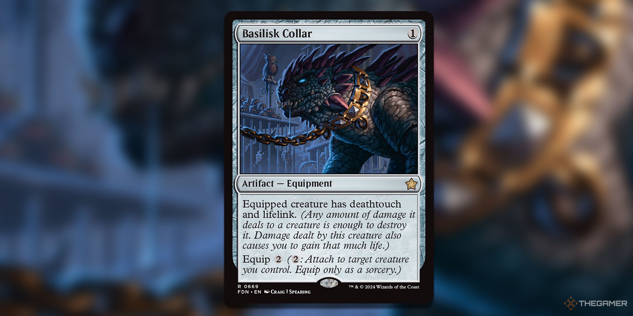 Basilisk Collar Foundations MTG Card.