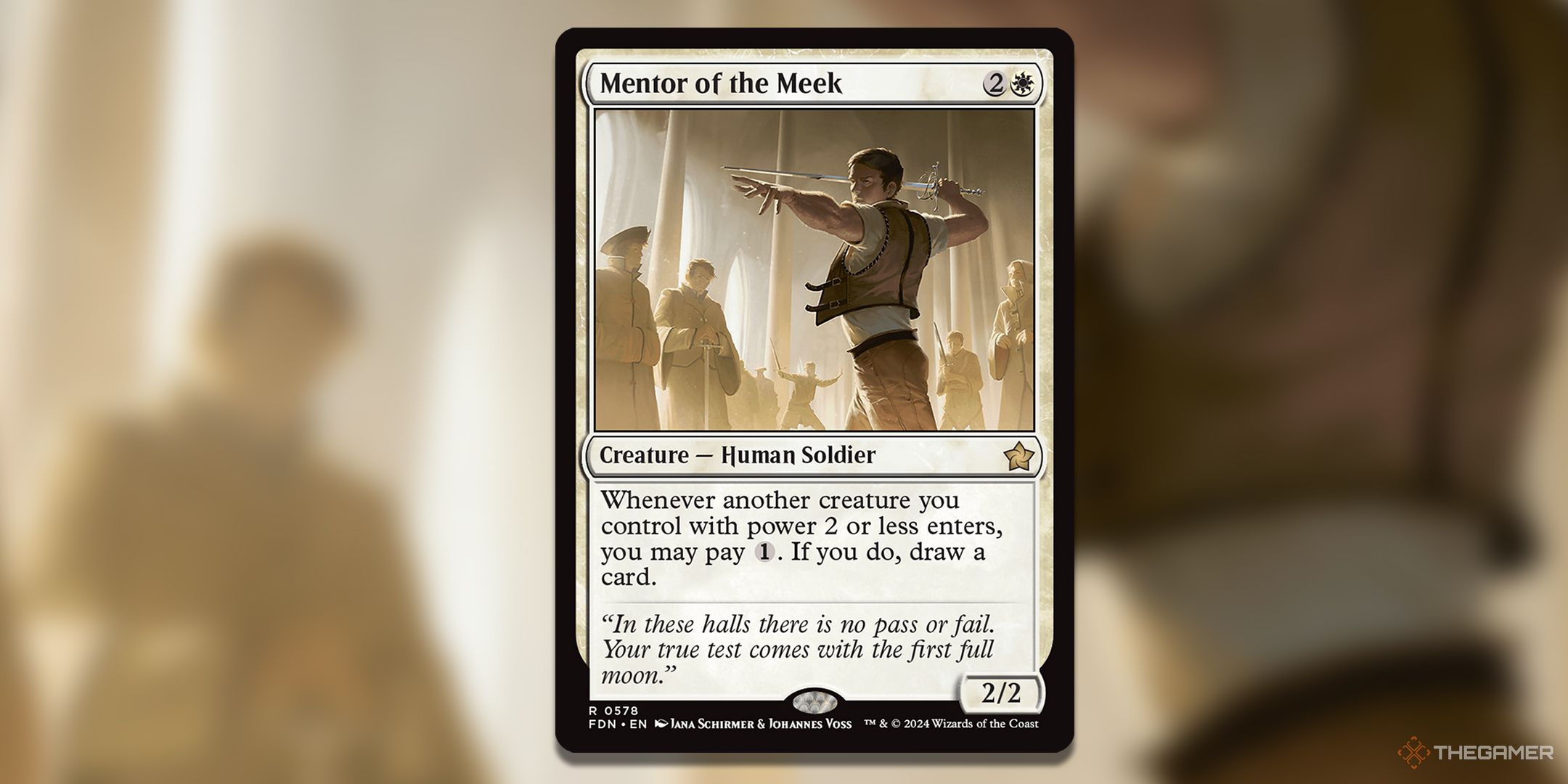 Mentor of the Meek Foundations MTG Card.