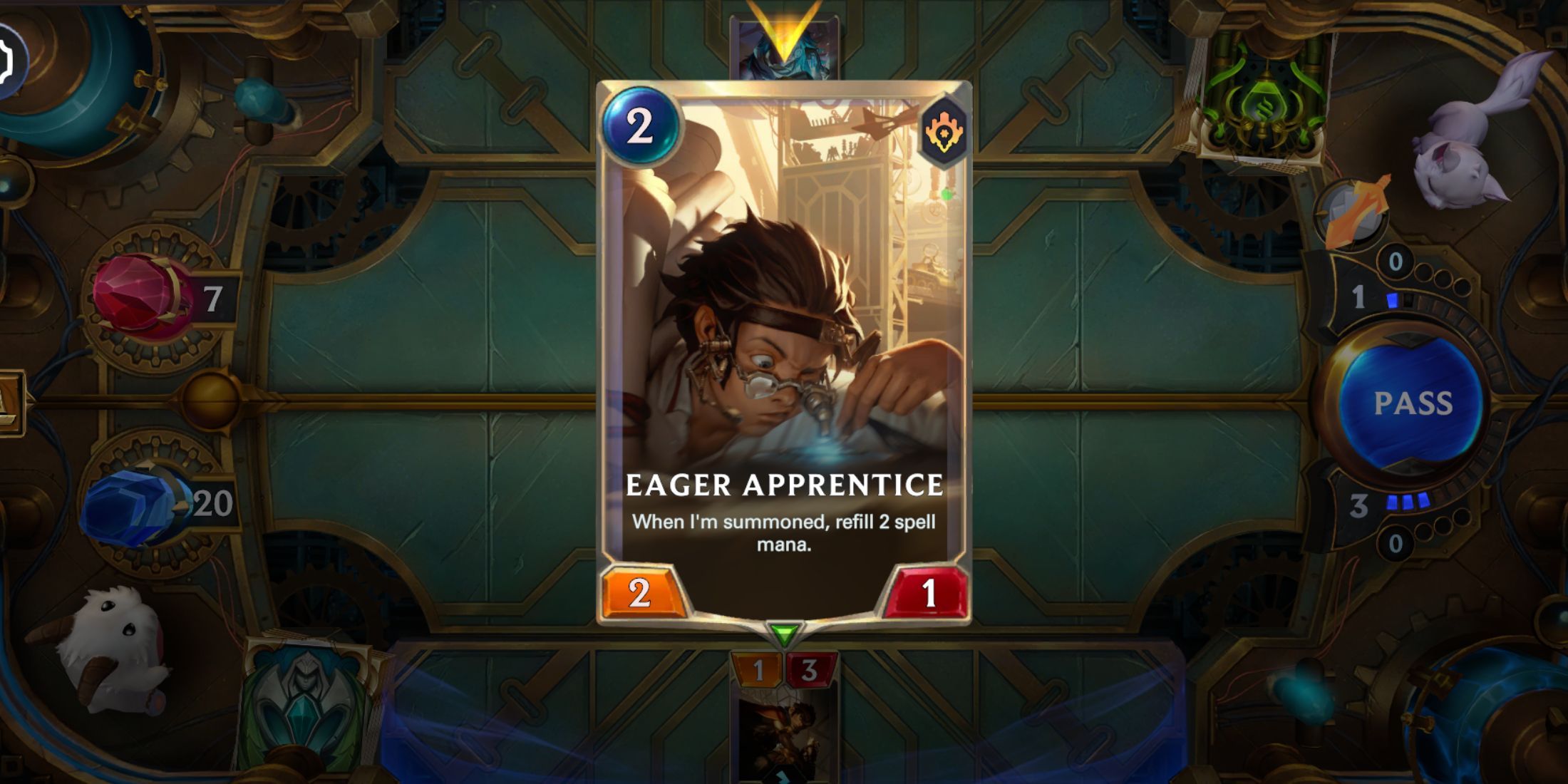 Legends of Runeterra Eager Aprrentice Card Piltover