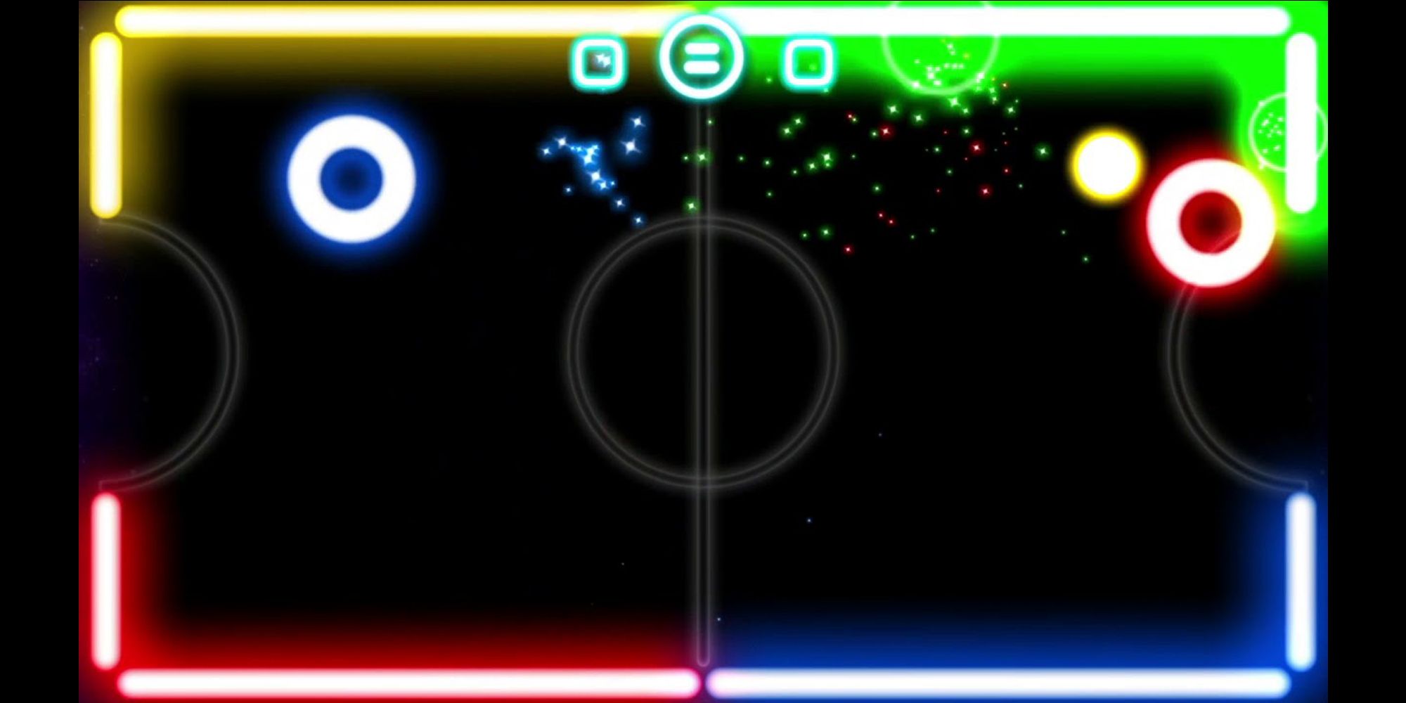 Glow Hockey 2 gameplay screenshot